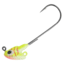 Northland Stand Up Fire Ball Long Shank Jig, 1/8 oz, Number 2/0 Long Shank Hook, UV Electric Perch, 4 Card, FBSLS3-4-60