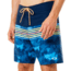 Oakley 18 Inches Seamles Striped Boardshort - Mens, Fathom, 34, 482411-6AC-34