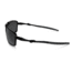 Oakley Badman Sunglasses Dark Carbon Frame, Black Iridium Polarized Lens-OO6020-01