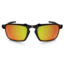 Oakley Badman Sunglasses Dark Carbon Frame, Ruby Iridium Polarized Lens-OO6020-03