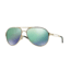 Oakley Caveat Aviator Sunglasses 405415-60 - Polished Gold Frame, Jade Iridium Lenses