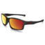 Oakley Chainlink Mens Asian Fit Sunglasses, Matte Black Frame, Ruby Iridium Lens OO9252-09