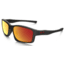 Oakley Chainlink Mens Sunglasses, Matte Black Frame, Ruby Iridium Lens OO9247-11