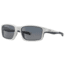 Oakley Chainlink Mens Sunglasses 924707-57 - Matte White Frame, Grey Polarized Lenses