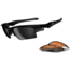 Oakley Fast Jacket XL Sunglasses - Polished Black w/ Black Iridium &amp; Persimmon Lenses OO9156-01