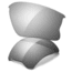 Oakley Flak Jacket XLJ Replacement Lenses, Clear to Black Iridium Photo 16-995