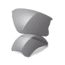 Oakley Flak Jacket XLJ Replacement Lens Kit - Grey 16-573