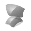 Oakley Flak Jacket XLJ Replacement Lens Kit - Grey Polarized 16-576