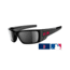 Oakley Fuel Cell Red Sox Polished Black Frame w/ Black Iridium Lenses Sunglasses OO9096-46