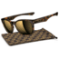 Oakley Garage Rock Mens Sunglasses SW Gold Series Brown Tortoise Frame, 24K Polarized Lens OO9175-19