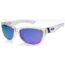 Oakley Jupiter Polished Clear Frame Frame w/ Violet Iridium Lenses Sunglasses 03-247