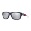 Oakley Jupiter Squared Sunglasses 913502-56 - Matte Navy Frame, Chrome Iridium Lenses