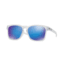 Oakley LATCH SQUARED A OO9358 Sunglasses 935804-55 - Matte Clear Frame, Sapphire Iridium Lenses