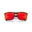 Oakley OO9102 Holbrook Sunglasses, Matte Black Frame, Prizm Ruby Lenses, OO9102-9102E2-55