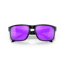 Oakley OO9102 Holbrook Sunglasses, Matte Black Frame, Prizm Violet Lenses, OO9102-9102K6-55