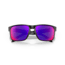 Oakley OO9102 Holbrook Sunglasses, Matte Black Frame, Red Idrium Lenses, OO9102-36