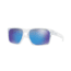 Oakley Sliver Sunglasses 926247-57 - Polished Clear Frame, Prizm Sapphire Lenses