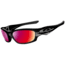 Oakley Straight Jacket Sunglasses, OO Red Iridium Polarized Lens, Polished Black Frame 26-236