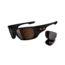 Oakley Style Switch Mens Sunglasses Matte Black Frame, Dark Bronze and Warm Grey Lens OO9194-04