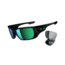 Oakley Style Switch Mens Sunglasses Polished Black Frame, Jade Iridium and Grey Lens OO9194-02