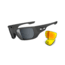 Oakley Style Switch Mens Sunglasses Matte Dark Grey Frame, Grey Polarized and Fire Iridium Lens OO9194-07