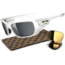 Oakley Style Switch Mens Sunglasses SW Gold Series - Polished White Frame, Grey Polarized and 24K Iridium Lens OO9194-10