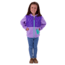 Obermeyer Hayden Hybrid Fleece Jacket - Kids, Va-Va Violet, Small, 77024-VA-VA VIOLET-S