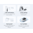 Ocoopa UT3 Liteplus Magnetic Rechargeable Hand Warmers, Black on White, UT3053-BK-WH-Plus
