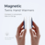 Ocoopa UT3 Liteplus Magnetic Rechargeable Hand Warmers, Blue on White, UT3053-BU-WH-Plus