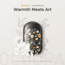 Ocoopa UT3 Liteplus Magnetic Rechargeable Hand Warmers, Flower, UT3053-HUHD-BK-Plus