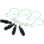 Off Shore Tackle Company Adjustable Board Release Med W/Split Rnge Wire Loop Blk 4 Pk, OR14