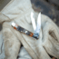 Old Timer Trapper 94OTG 2.3in Folding Knife, 1095 HC Steel Blade, Chestnut Bone Handle, 1137134
