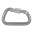 Omega Pacific Modified D 1/2in Aluminum Screw-Lok Carabiner, Gray 45150.01.100