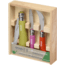Opinel 3 Pc Gardener's Tool Set, Folding Saw, Garden Knife, Pruner, 001617