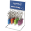 Opinel 36 Piece Keyring Display Folding Knife,1.25in,Stainless Steel,Standard Edge,Wood Handle OP01428