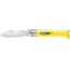 Opinel DIY Folding Knife No.9, 3.125in, Stainless Steel, Yellow, Beechwood Handle, 001804