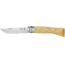 Opinel No 7 Waves Folding Knife,3in,12C27 Steel,Natural Varnished Beechwood Handle, 001552