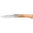 Opinel Stainless Steel Folding Knife No.10, 3.95in, w/ Virobloc, 12C27 Sandvik SS, Beechwood Handle, Wood, 123100