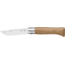 Opinel Stainless Steel Folding Knife No.8, w/ Virobloc, 12C27 Sandvik SS, Oak Handle, Oak, 002021
