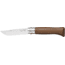 Opinel Stainless Steel Folding Knife No.8, w/ Virobloc, 12C27 Sandvik SS, Walnut Handle, Walnut, 002022