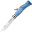 Opinel Trekking No 7 Blue Folding Knife,3in,Stainless Steel,Blue,Dyed Wood Handle OP01441