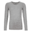 Ortovox 185 Merino Logo LS - Womens, Grey Blend, Medium, 8302500018