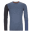 Ortovox 185 RockNWool Long Sleeve - Mens, Night Blue Blend, Large, 8411100048-52501-L