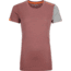 Ortovox 185 RockNWool Short Sleeve - Womens, Blush Blend, Small, 8414100052
