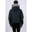 OSC Cross Devon Hooded Bomber w/ Coyote Fur Trim - Mens, Blackout, Large, M10CX-Midnight Black-L