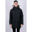 OSC Cross St Johns Hooded Mid-Length Parka w/ Coyote Fur Trim - Mens, Midnight Black, Extra Large, M22CX-Midnight Black-XL