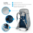 Osprey Levity 45 Pack, Parallax Silver, Large, 10001540
