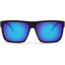 OTIS AFTER DARK Sunglasses - Mens, Matte Black/Mirror Blue Polar, 59-15-135, 15-1904P