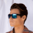 OTIS RAMBLER Sunglasses, Matte Black/Mirror Blue Polar, 58-16-129, 137-2101P
