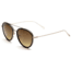 OTIS TEMPLIN Sunglasses, Black/Brushed Gold/Dark Brown Gradient, 53-18-145, 121-2001